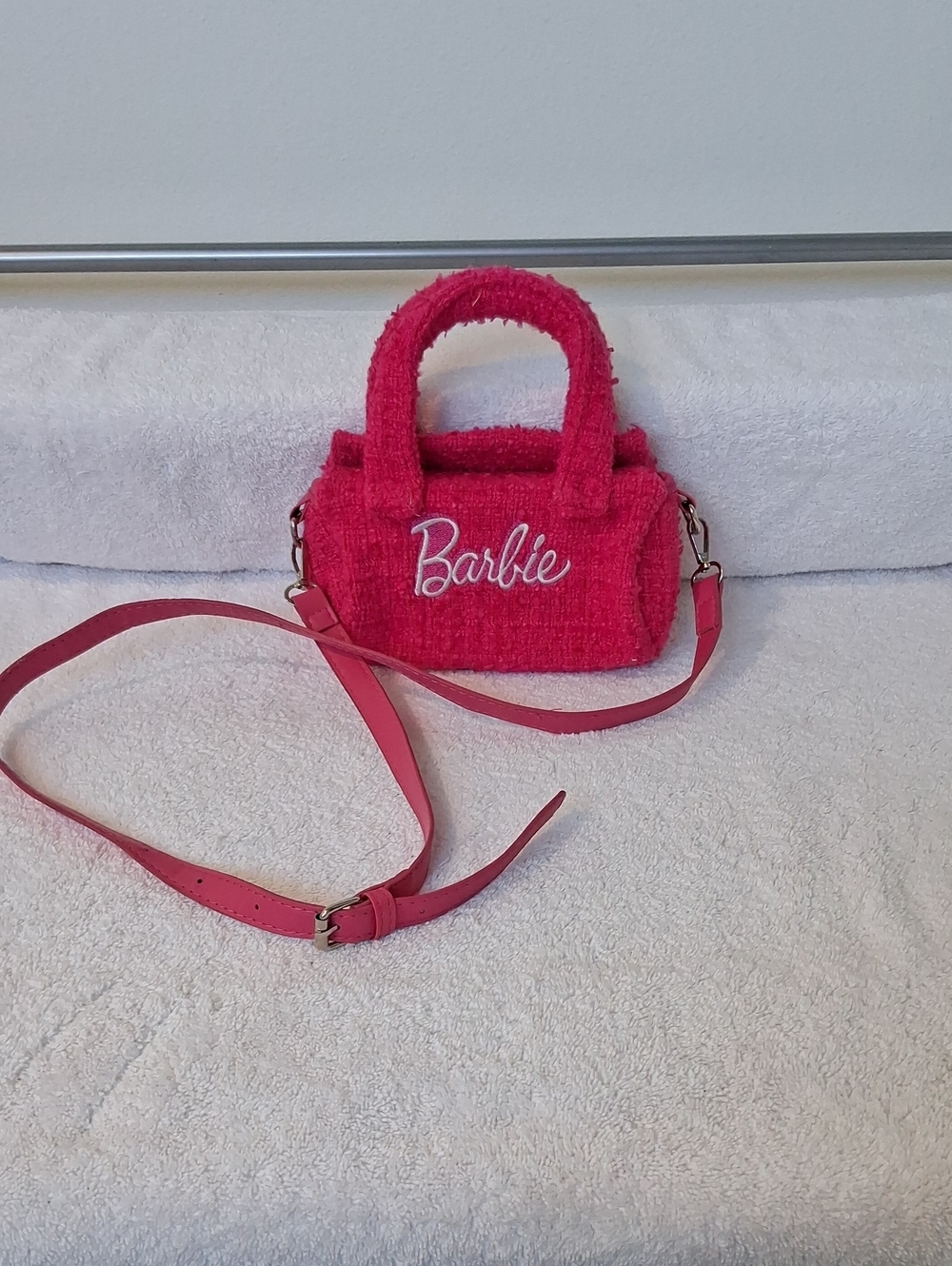 Barbie Bright Pink Mini Tote with Detachable Strap